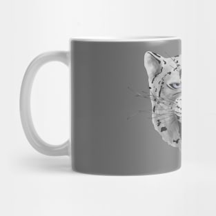 Snarling Snow Leopard Mug